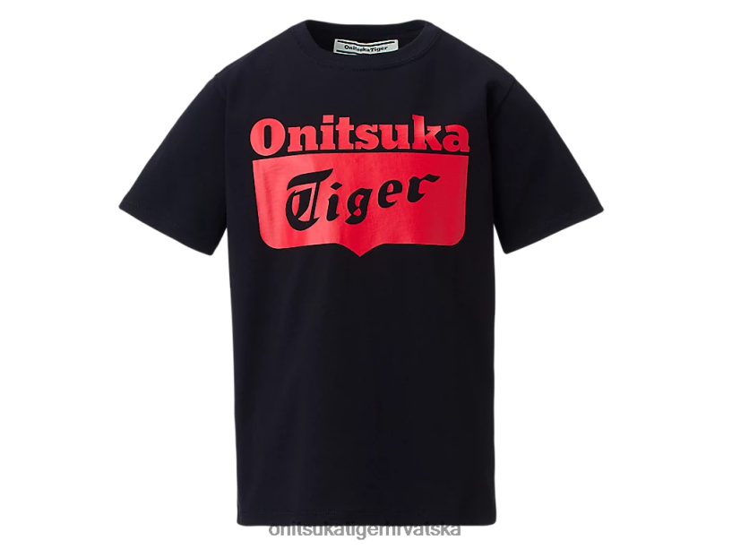 izvedba crno/crveno upozorenje 8XPTRV673 Onitsuka Tiger odjeća majica s logotipom djeca