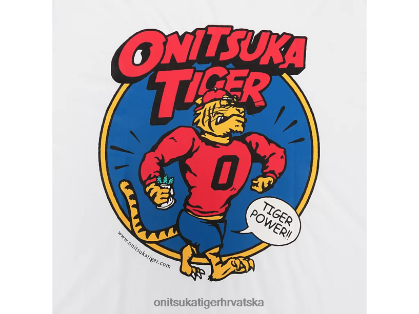 bijela 8XPTRV442 Onitsuka Tiger odjeća grafička majica muškarci