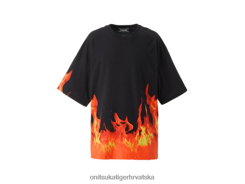 crna/narančasta 8XPTRV465 Onitsuka Tiger odjeća ss grafička majica muškarci