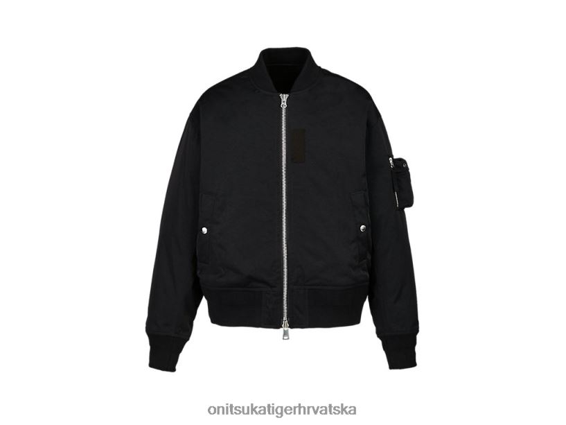 crno 8XPTRV379 Onitsuka Tiger odjeća Bomber jakna muškarci