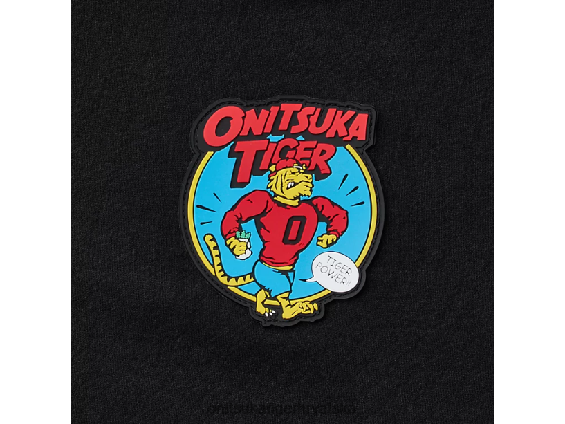 crno 8XPTRV426 Onitsuka Tiger odjeća je grafička majica muškarci