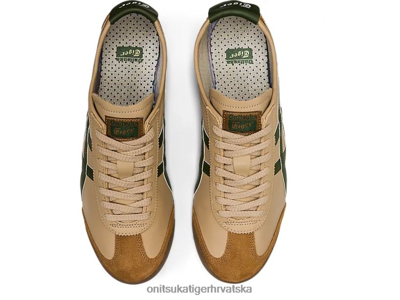 bež/travnata zelena 8XPTRV5 Onitsuka Tiger cipele Meksiko 66 uniseks