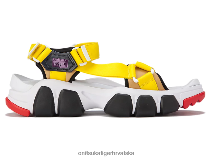 bijelo/vibrantno žuto 8XPTRV232 Onitsuka Tiger cipele remen za zube uniseks