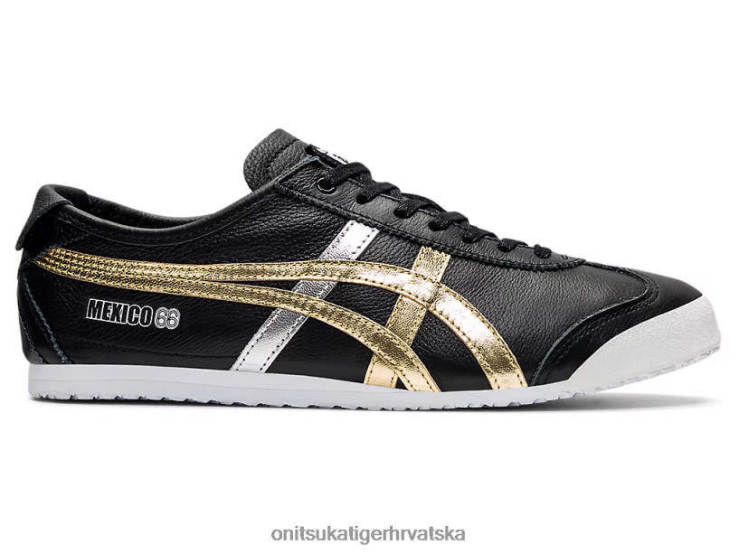 crno zlato 8XPTRV357 Onitsuka Tiger cipele Meksiko 66 uniseks