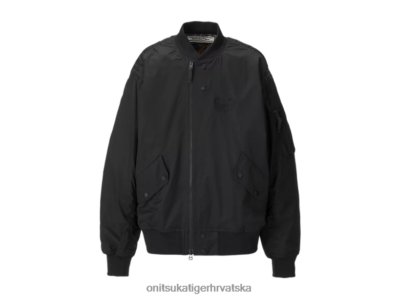 crno 8XPTRV415 Onitsuka Tiger odjeća p bomber jakna uniseks