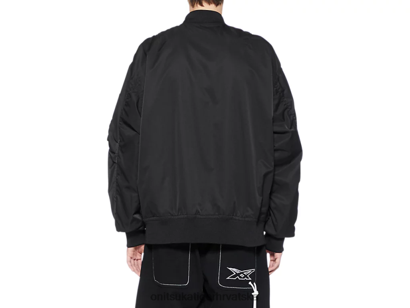crno 8XPTRV415 Onitsuka Tiger odjeća p bomber jakna uniseks