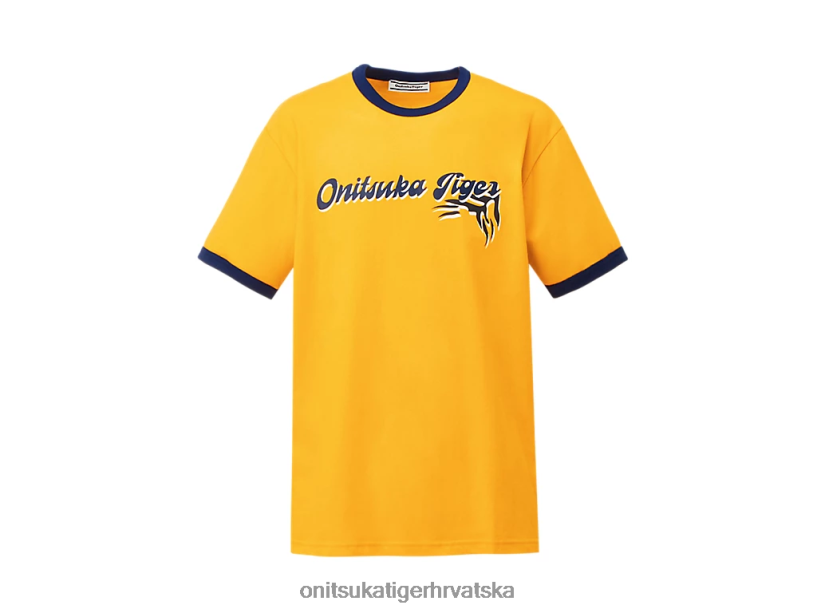 žuta boja 8XPTRV468 Onitsuka Tiger odjeća grafička majica uniseks