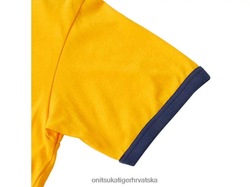 žuta boja 8XPTRV468 Onitsuka Tiger odjeća grafička majica uniseks