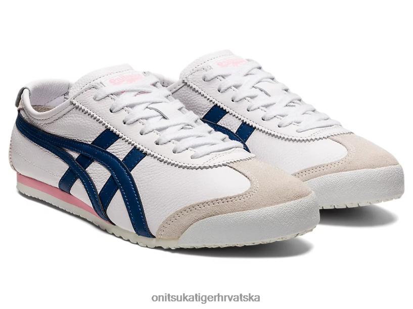 bijela/nezavisnost plava 8XPTRV584 Onitsuka Tiger cipele Meksiko 66 žene
