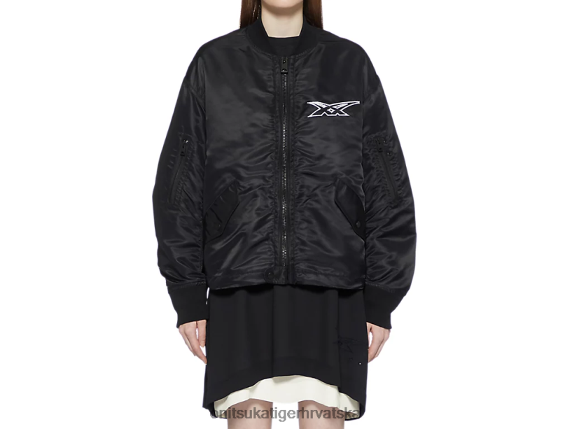 crno 8XPTRV595 Onitsuka Tiger odjeća ws bomber jakna žene